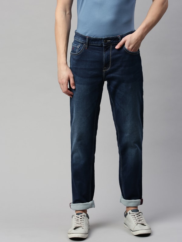 Mens Mid Wash  Brooklyn Solids Jeans